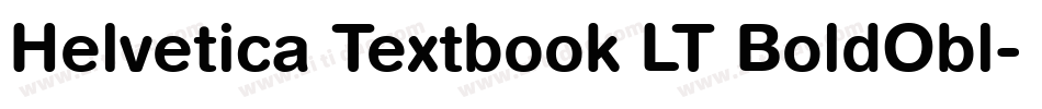 Helvetica Textbook LT BoldObl字体转换